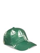 Sailing Boats Aop Cap Mini Rodini Green