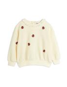Ladybugs Emb Lace Sweatshirt Mini Rodini Beige