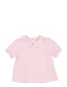Solid Blouse W. Collar Ss Copenhagen Colors Pink