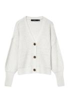 Vmlea Ls V-Neck Cuff Cardigan Noos Vero Moda White