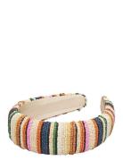 Stripes Wide Beaded Hairbrace Becksöndergaard Patterned