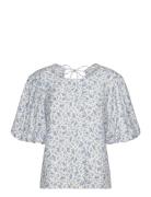 Mschcajsa Karalynn 2/4 Top Aop MSCH Copenhagen Blue