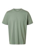 Slhaspen Ss O-Neck Tee Noos Selected Green