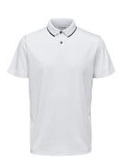 Slh Leroy Coolmax Ss Polo B Selected White