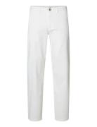 Slh196-Straight New Miles Flex Pant Selected White