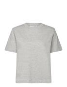 Slfessential Ss Boxy Tee Noos Selected Grey