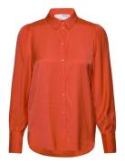 Slfalfa Ls Shirt B Selected Orange