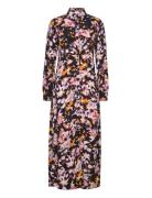 Slfirene Ls Ankle Aop Shirt Dress Noos Selected Black