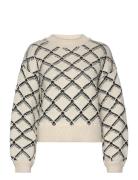 Slfolivia Ls Cropped Knit O-Neck Selected Grey