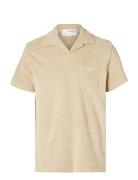 Slhrelax-Terry Ss Resort Polo Ex Selected Beige