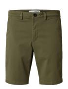 Slhslim-Miles Flex Shorts Noos Selected Green