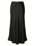Slflena Hw Ankle Skirt Noos Selected Black