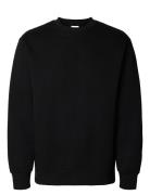 Slhreg-Dan Sweat Crew Neck Selected Black