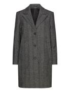 Slfnew Alma Wool Coat Herringb Noos Selected Grey
