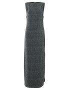 Slfanita Twisted Ankle Dress Selected Black