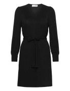 Slfanita Agnethe Ls Short Dress Selected Black