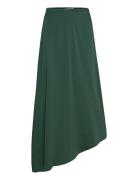 Slfjean Mw Asymetric Ankle Skirt B Selected Green