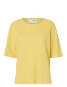 Slfvilja Linen Ss Tee Selected Yellow