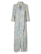 Slfbaela 3/4 Aop Ankle Dress B Selected Blue