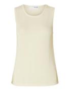Slfmoon Sus Sl Knit Top B Selected Cream