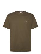 Shield Logo Ss T-Shirt GANT Khaki