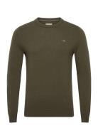 Lambswool Blend C-Neck GANT Khaki