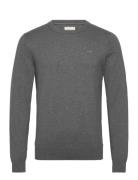 Shield Cotton C-Neck GANT Grey
