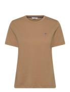 Reg Shield Logo Ss T-Shirt GANT Beige