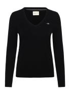 Lambswool Blend V-Neck GANT Black