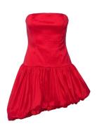 Alyna Strapless Mini Dress Bardot Red