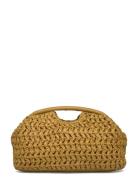 Natural Fiber Clutch Bag Mango Yellow