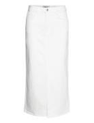 Mmmella White Denim Skirt MOS MOSH White
