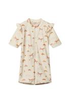 Amel Printed Swim Jumpsuit Liewood Beige