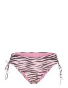 Printed Tie-Side Bikini Bottoms Monki Purple