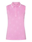 Deni Sleeveless Poloshirt Röhnisch Pink