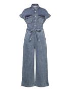 Mathildell Jumpsuit Ss Lollys Laundry Blue