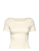 Tulip Short Sleeve Top Aim´n White