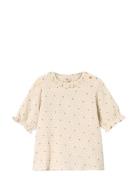 Blooming Ss Blouse Fliink Cream