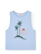 Frog Kid Tank Top Soft Blue THE ANIMALS OBSERVATORY Blue