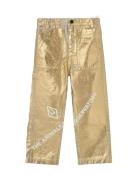 Shiny Condor Kid Pants Gold THE ANIMALS OBSERVATORY Gold