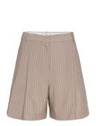 Striped Suit Bermuda Shorts Mango Beige