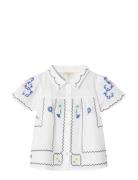 Hirse Ss Blouse Fliink White