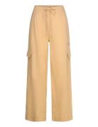 Linen Cargo Trousers Mango Beige