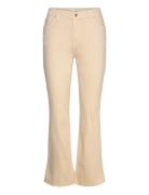 Sienna Flared Cropped Jeans Mango Beige