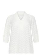 Kcvitana Blouse Kaffe Curve White