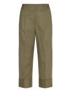 Double-Faced Stretch Cotton Ankle Pant Lauren Ralph Lauren Green
