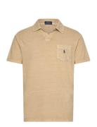 Standard Fit Cotton-Linen Polo Shirt Polo Ralph Lauren Beige