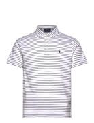 Custom Slim Fit Striped Soft Cotton Polo Polo Ralph Lauren White