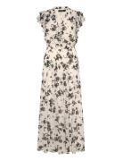Floral Georgette Tie-Neck Maxidress Lauren Ralph Lauren White