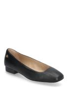 Emellie Nappa Leather Ballet Flat Lauren Ralph Lauren Black